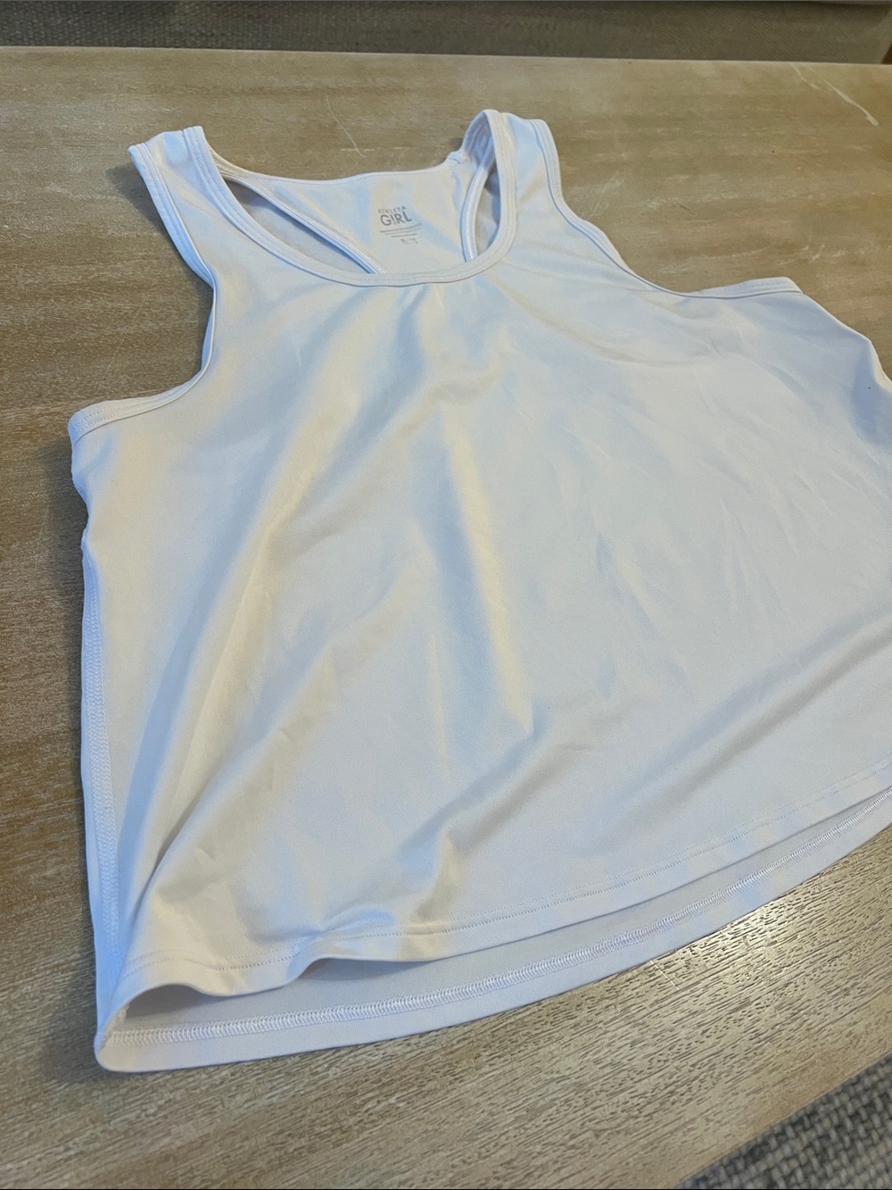 Athleta White Racerback Performance Tank - Picture 6 of 6